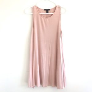 Blush Pink High Neck Sleeveless Dress Size Medium